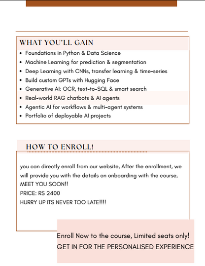 Machine Learning, Deep Learning, Gen AI and Agentic AI