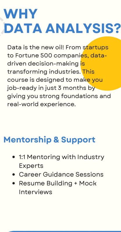 Data Analyst Mastery Program